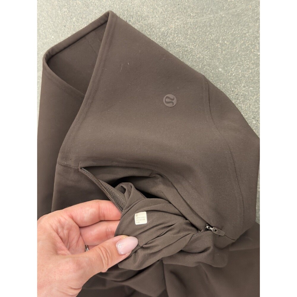 Lululemon SmoothFit Pull-On High-Rise Pants Espresso Brown Womens Size 6 LW5EGSS - Picture 9 of 16
